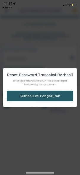 Flow Lupa Password Transaksi 8