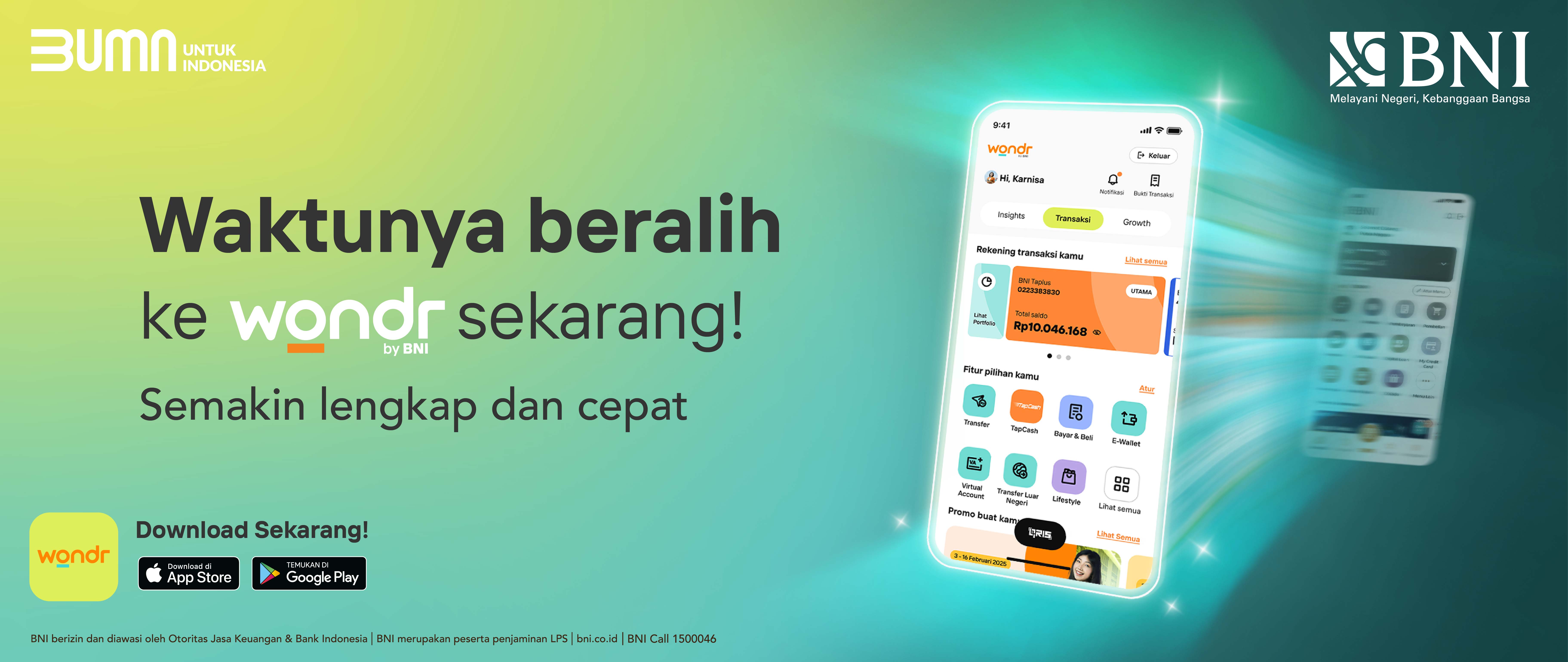Pengalihan Layanan BNI Mobile Banking ke wondr by BNI
