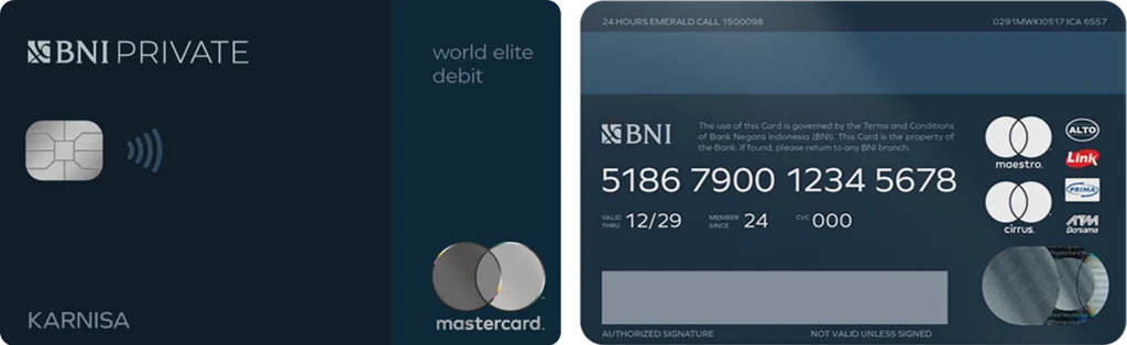 BNI Private Debit Card