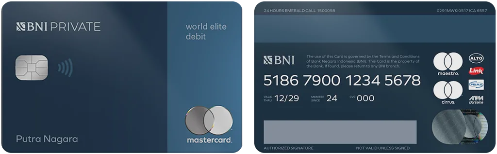 BNI Private Debit Card