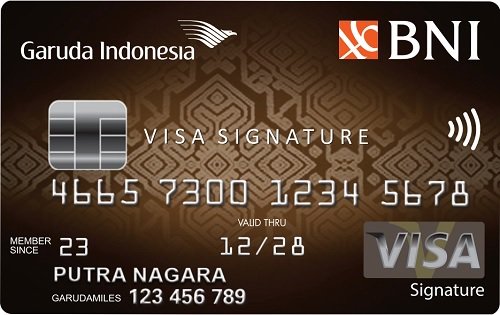 Garuda BNI Card  BNI Credit Card