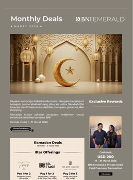 BNI Emerald Monthly Deals Ramadan 2026