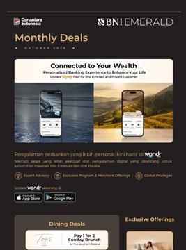 BNI Emerald Monthly Deals Oktober 2026