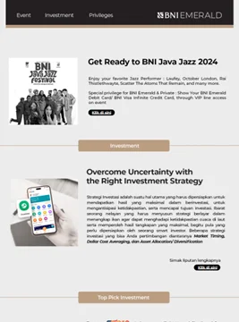 E-Newsletter for BNI Emerald Customers