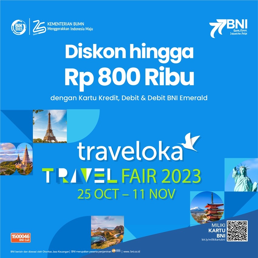 Promo Traveloka Travel Fair BNI Emerald